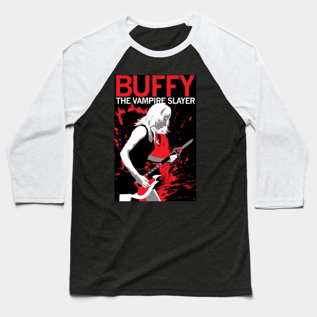 Buffy rocks Baseball T-Shirt by brodiehbrockie